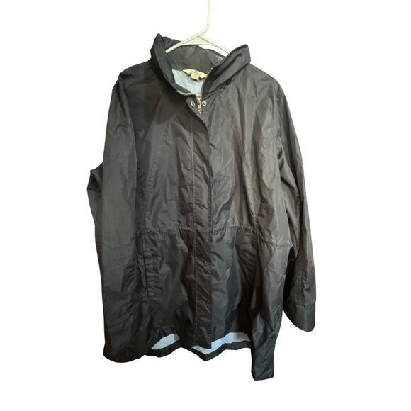 Woolrich Black Nylon XXL Mens Weather Resistant Jacket With Zipper & Button Clos - Picture 1 of 5